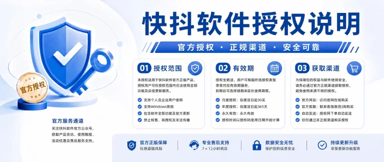 快抖系列软件账号注册登录及授权步骤与会员信息常见问题解答