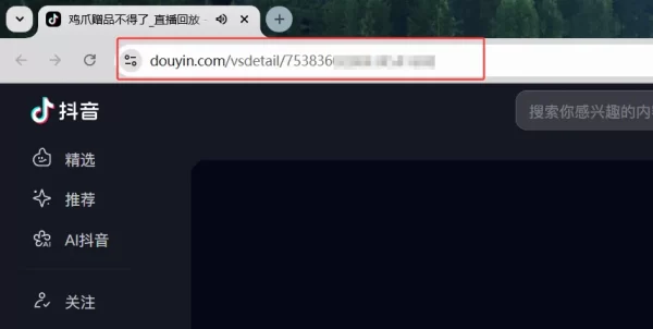 抖音直播回放链接